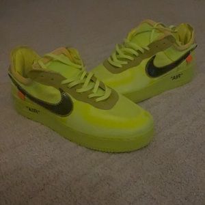 AUTHENTIC Off-White Neon Air-Force (worn)